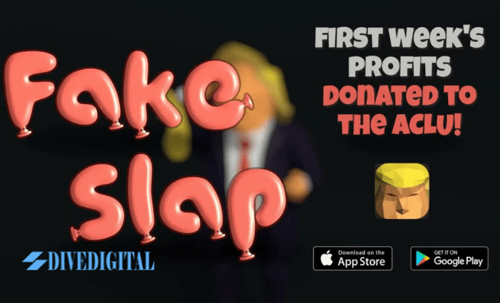 Fake Slap Trump Game