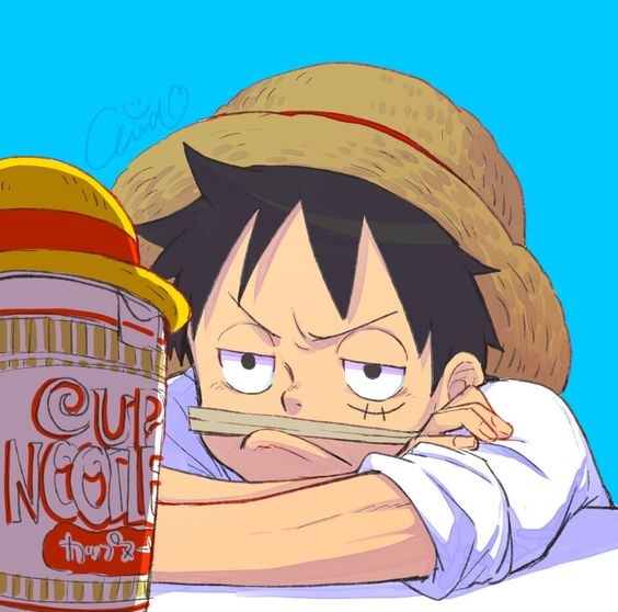 10 Luffy One Piece sedang Manyun