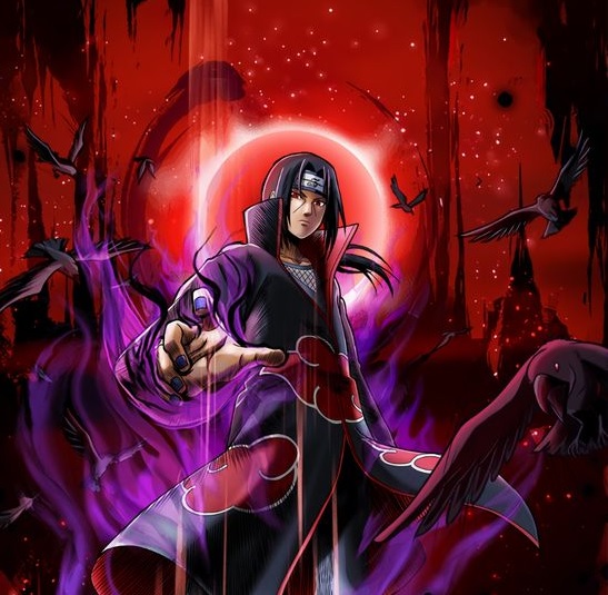 41 Uchiha Ita with red and blue effects