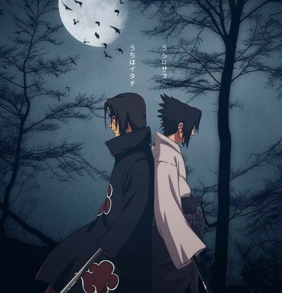 45 Uchiha Itachi Sasuke at night