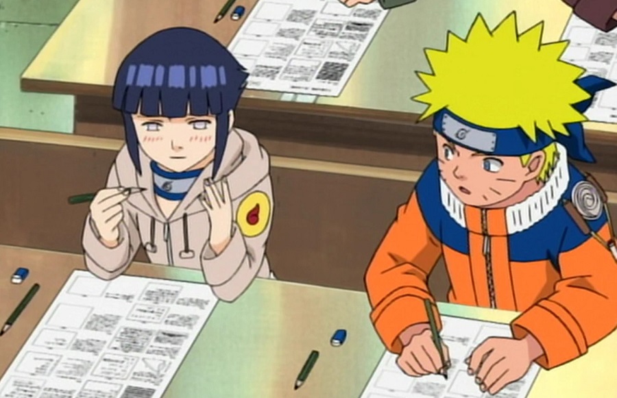 Hinata dan Naruto ujian chunnin